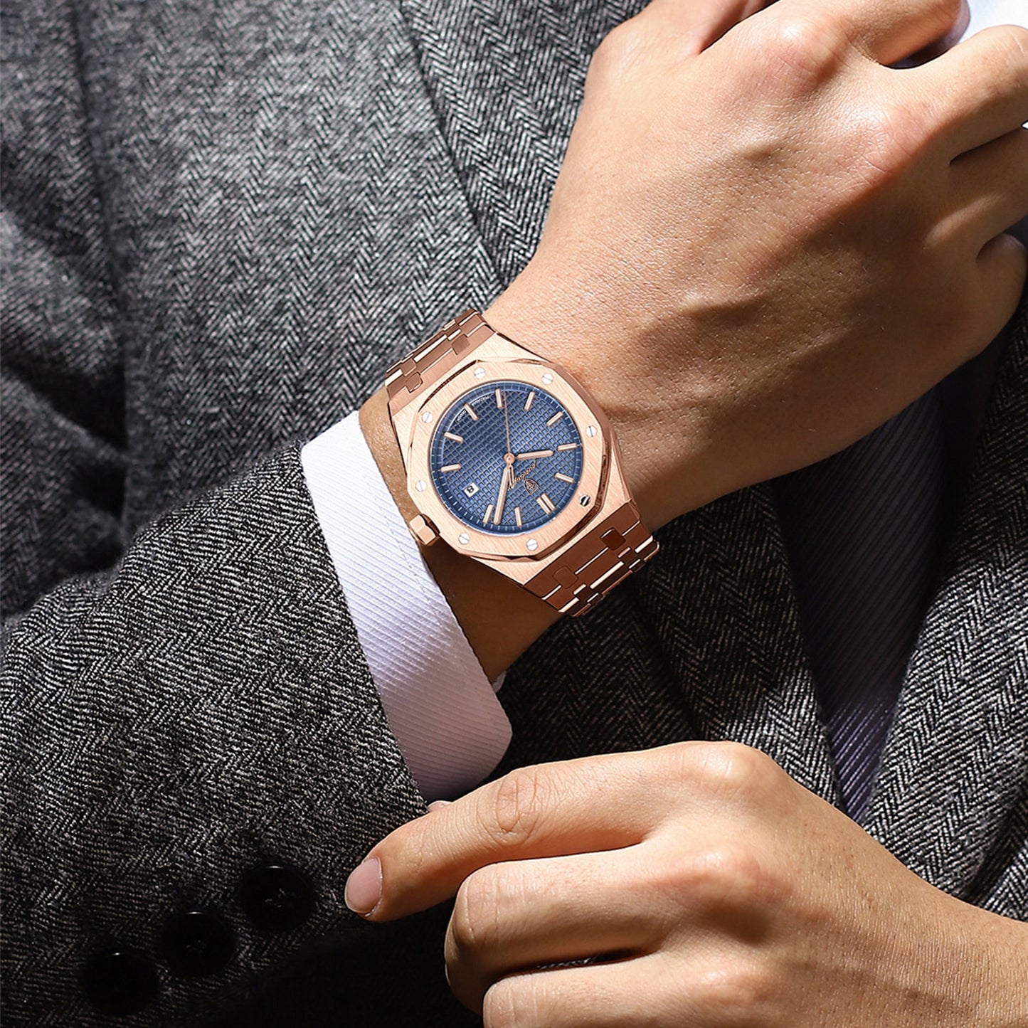 Classic Mens Luxury Quartz Wristwatch: POEDAGAR